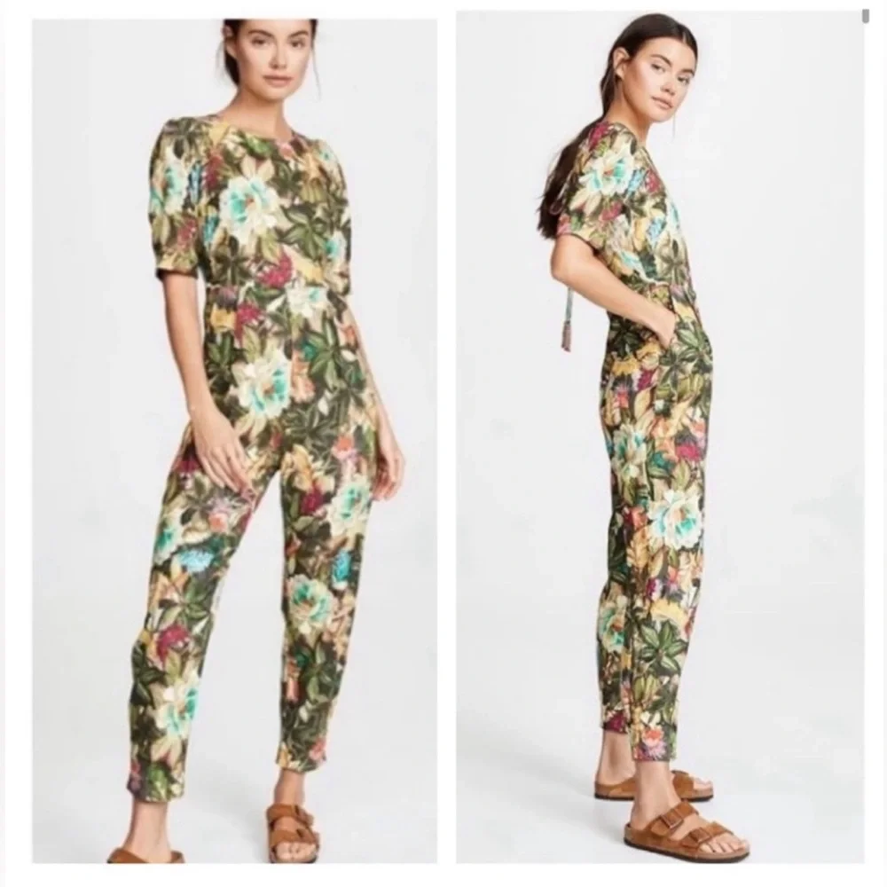 Farm Rio jumpsuit size XS Garden Dreams beautiful floral print